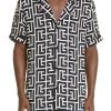Macro Monogram Short Sleeve Camp Shirt